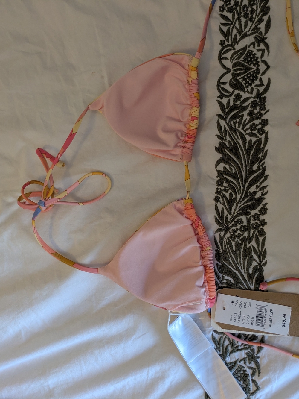 Billabong Floral Pink Women's Bikini Bottom & Top - Picture 5 of 6